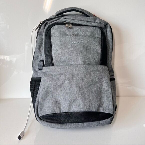 Tigernu Anti-theft Men 15.6 in USB Charging Travel/College/School Backpack - Picture 7 of 8